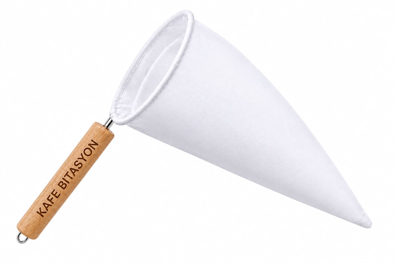Grèp pou kafe an twal - Traditional coffee filter
