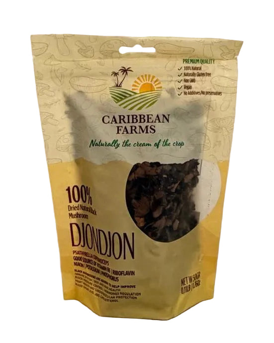 Black DjonDjon mushrooms Caribbean Farms - 50gr