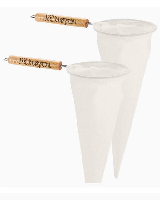 Grèp pou kafe an twal - Coffee sock strainer