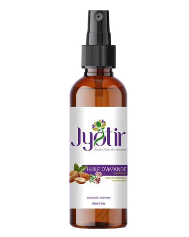 Jyotir - Huile d’amande fleur de Geranium - 2oz